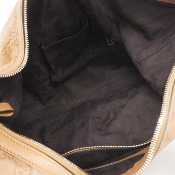 GUCCI Authentic Brown Leather Bag - Picture 4 of 13